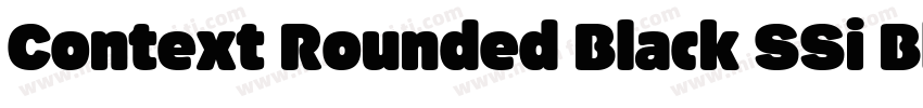Context Rounded Black SSi Black字体转换